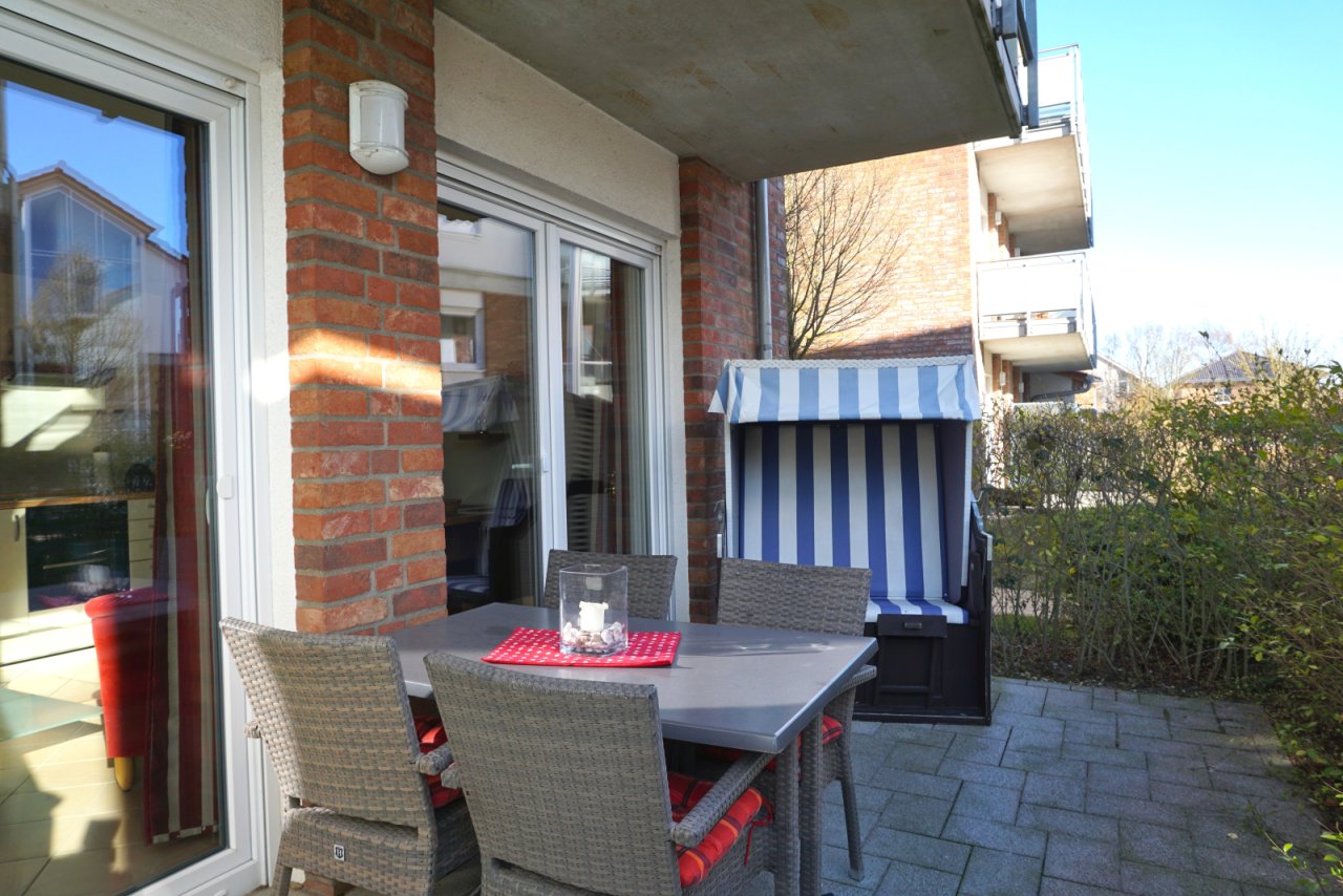 Terrasse Strandkorb