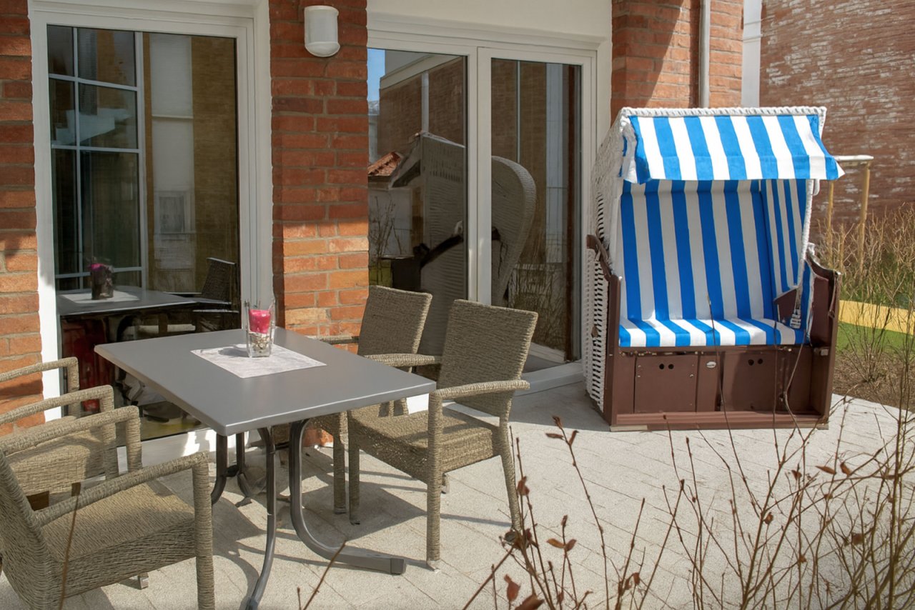 Terrasse Strandkorb