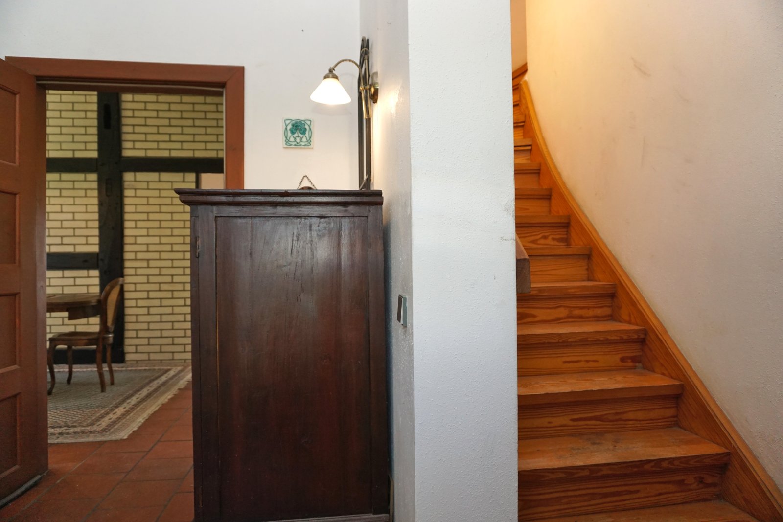 EG Flurbereich, Zugang Essbereich, Treppe OG